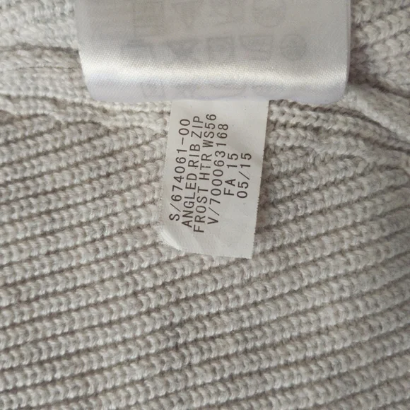 Banana Republic Zip Cuff Open Front Cardigan Gray Size Medium - Picture 5 of 9